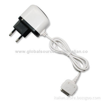 USB travel, wall charger with cable for portable mobile phone charger